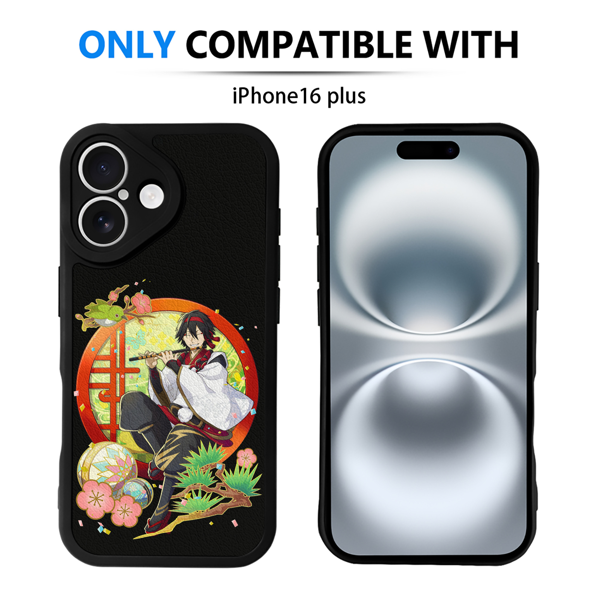 （画像用） 文豪ストレイドッグス Bungo Stray Dogs 【iPhone 16シリーズ対応】シリコンスマホケース（レザー調） 材質：シリコン